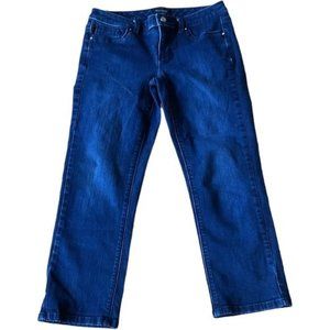 White House Black Market Womens Contour Crop Leg Jeans Size 8 Blue